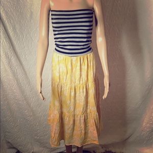 Strapless boutique sun dress